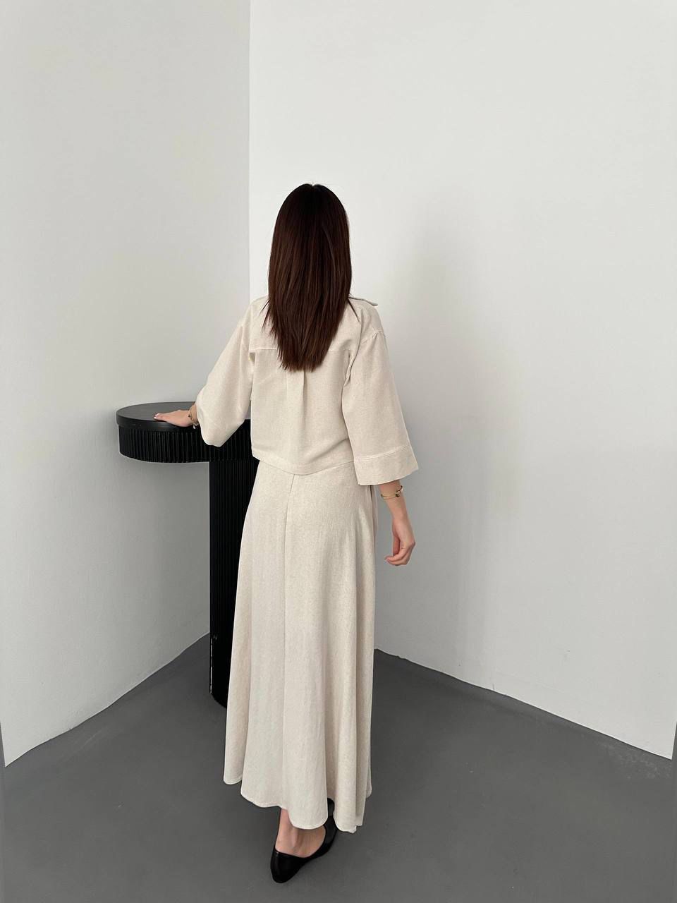 Minimalist Slip Maxi Dress – Beige
