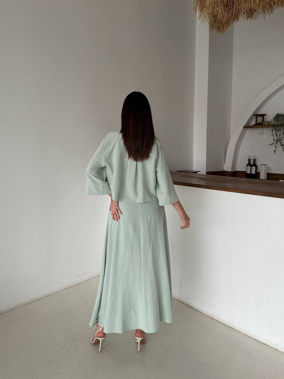 Minimalist Slip Maxi Dress – Mint Green