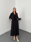 Minimalist Slip Maxi Dress – Black