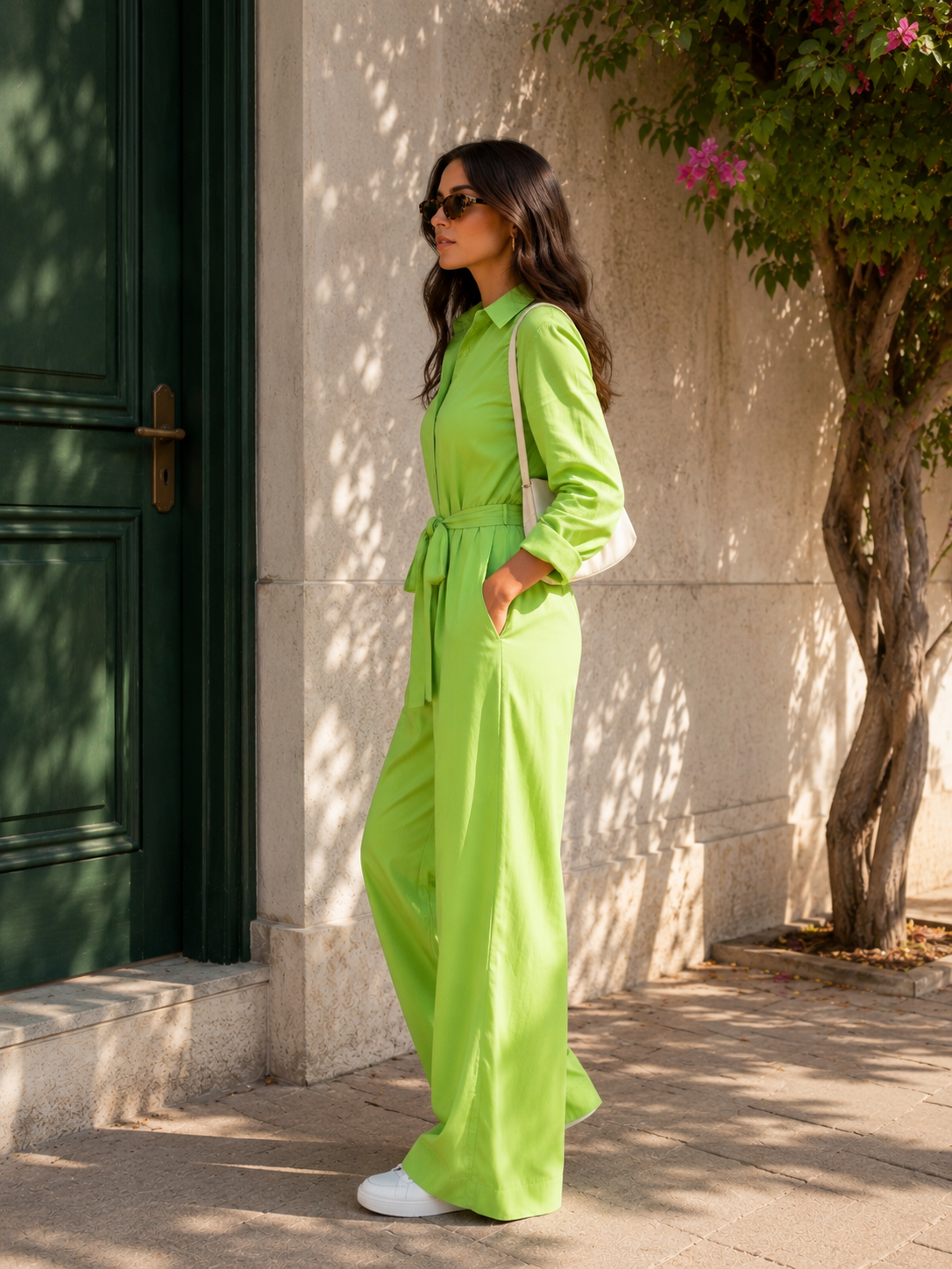 Long-Sleeve Boilersuit – Green
