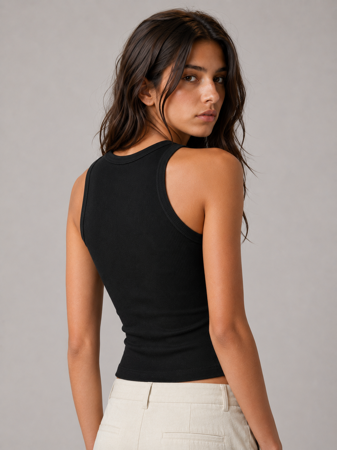 The Essential Cut-Away Tank – Black